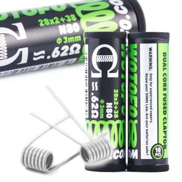 Dual Core Fused Clapton Coils 28Gx2+38G - Wotofo