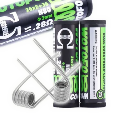 Dual Core Fused Clapton Coils 2x26G + 36G - Wotofo