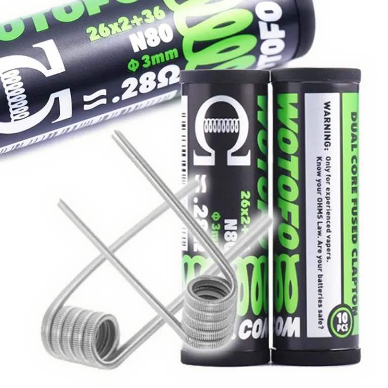 Dual Core Fused Clapton Coils 2x26G + 36G - Wotofo Dual Core Fused Clapton Coils 2x26G + 36G - Wotofo