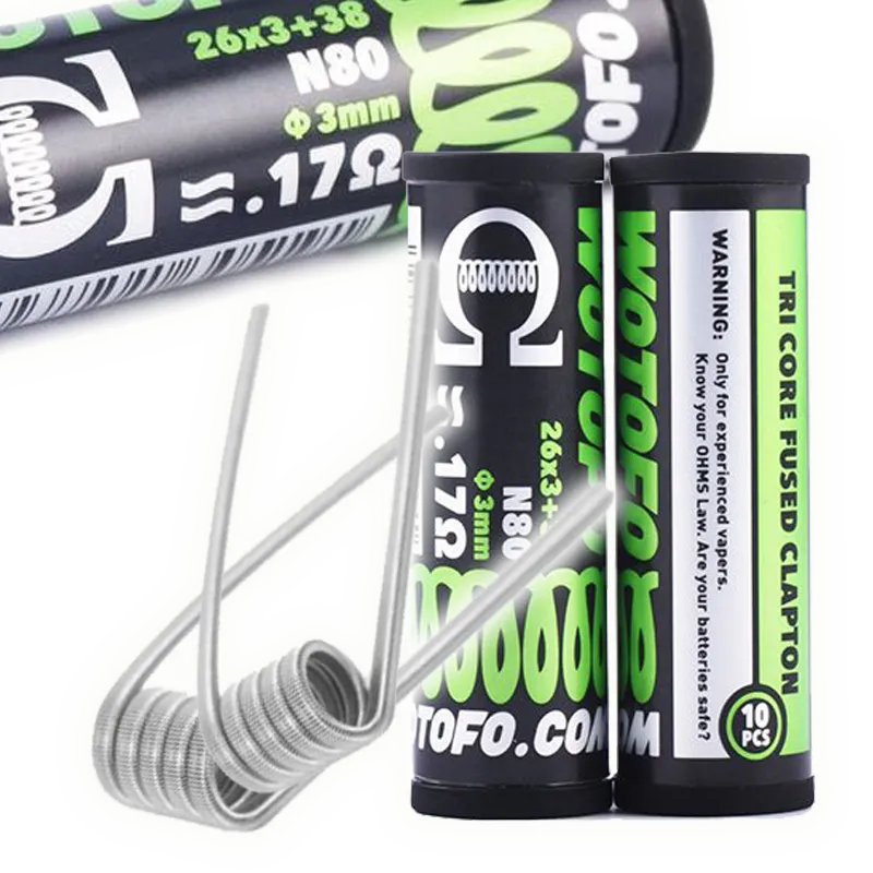 Tri Core Fused Clapton Coils 3x26G + 38G - Wotofo