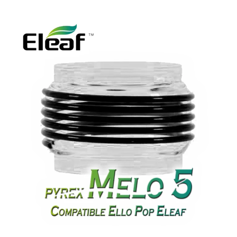 CHTI-VAPOTEUR-ACC-PYRMELO5-ELEAF-Noir-tube-pyrex-melo-5-ello-pop-noir-eleaf