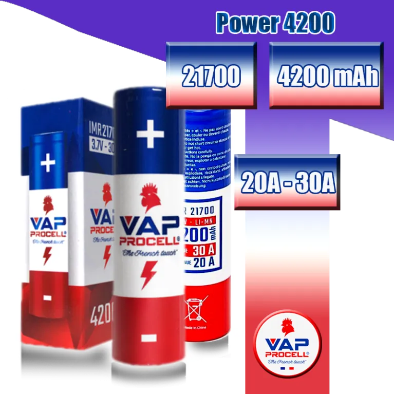 CHTIVAPOTEUR-ACC-VAPPROCPWERIMR4200-20A_accumulateur-power-4200-imr-21700-4200mah-20a-35a-pulse-vap-procell CHTIVAPOTEUR-ACC-VAPPROCPWERIMR4200-20A_accumulateur-power-4200-imr-21700-4200mah-20a-35a-pulse-vap-procell
