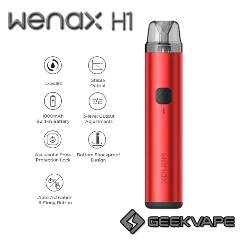 CHTIVAPOTEUR-KIT-WENAXH1-GEEKV-Kit Pod Wenax H1 - 1000mAh - Geek Vape CHTIVAPOTEUR-KIT-WENAXH1-GEEKV-Kit Pod Wenax H1 - 1000mAh - Geek Vape