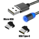 Chargeur Cable Magnetique USB (Micro et Type-C)