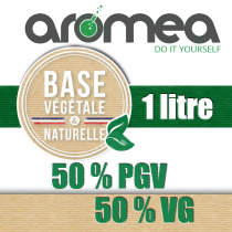 Base 1 litre Vegetale 50PGV / 50VG - Aromea