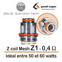Resistance Zeus Tank Mesh Z coil - Geek Vape